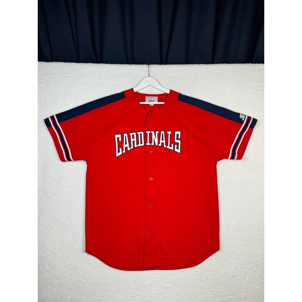 Vtg St. Louis Cardinals Mark McGwire #25 Jersey Men 2XL Red Starter MLB Baseball